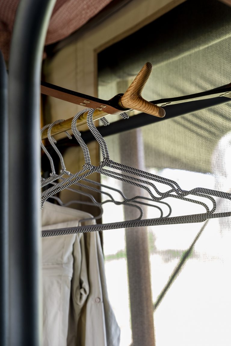 Hanger details in Angama Safari Camp tents