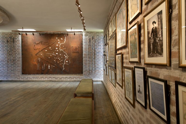 History Map Wall Angama Mara Map Room