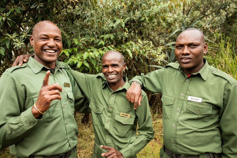 Angama Mara security members Wilson, Kipnei and Wilson