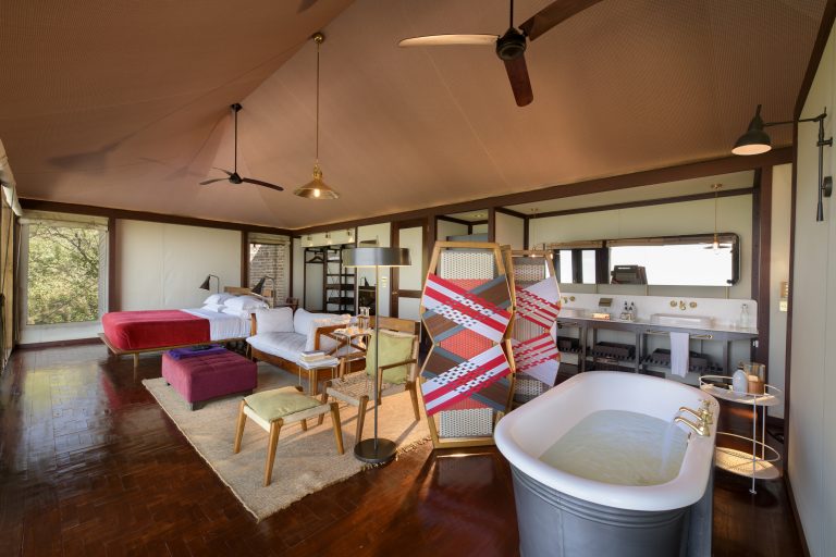 Angama Mara Tented Suite interiors