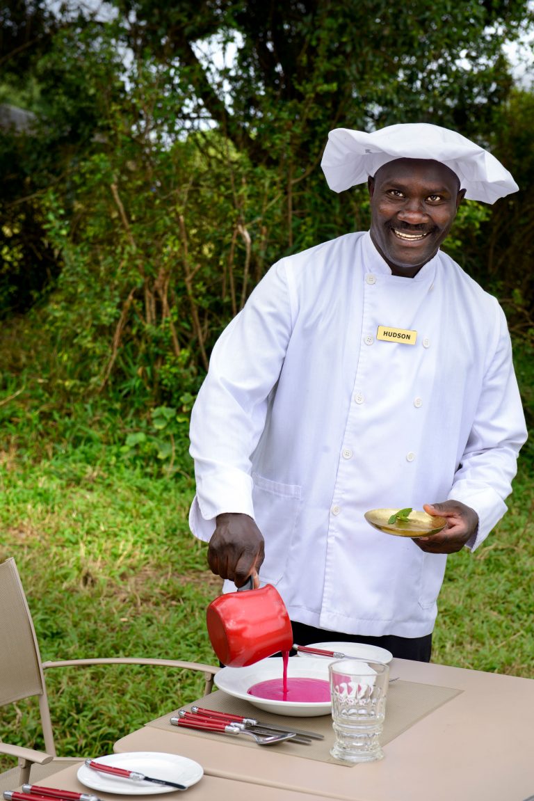 Chef hudson at Angama Safari Camp