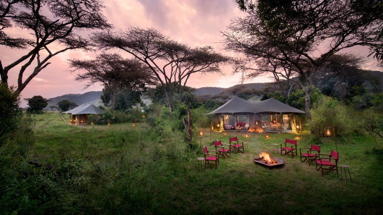 Angama Safari Camp evenings campfire