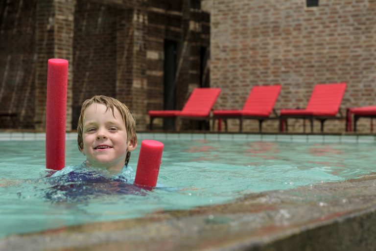 Children swimming Angama Mara pool