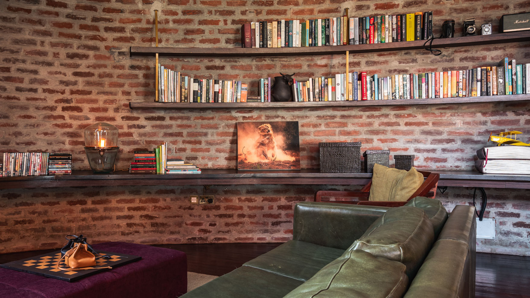 Above: The Library walls are lined with stories waiting to be read